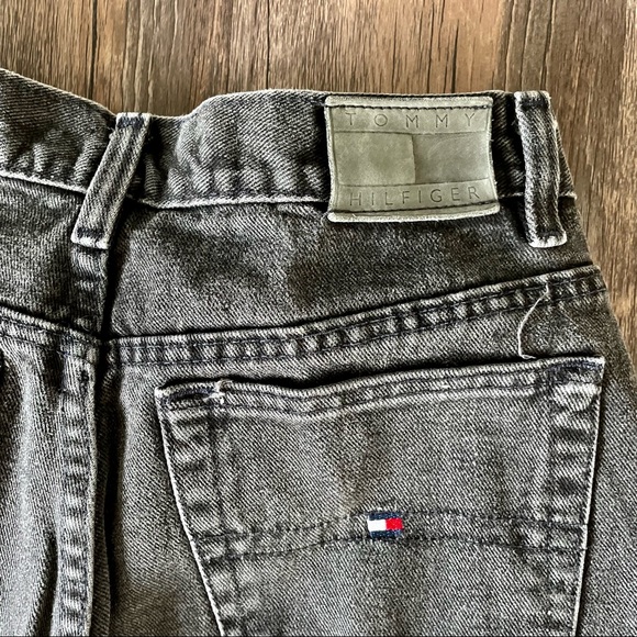 Vintage Tommy Hilfiger High Waist Faded Black Mom Jeans Size 25 Denim Retro - Picture 13 of 13